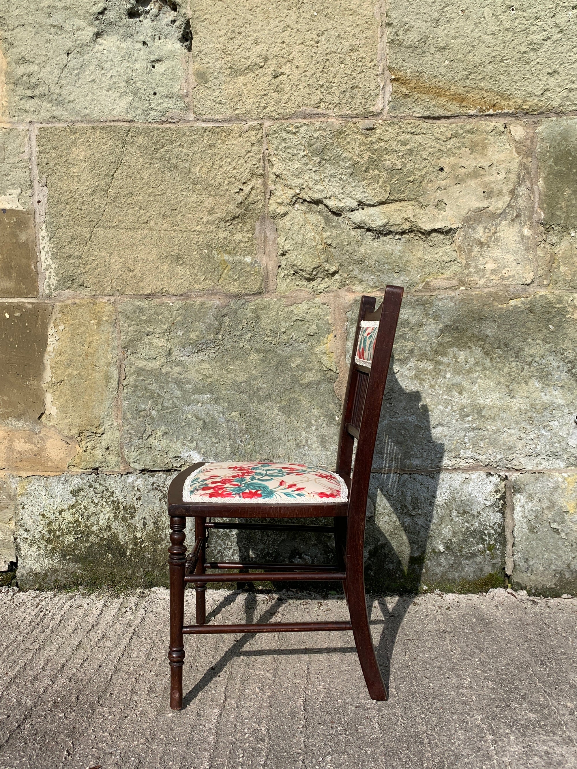 SASHA – Edwardian Children's Chair with Vintage Laura Ashley Fabric