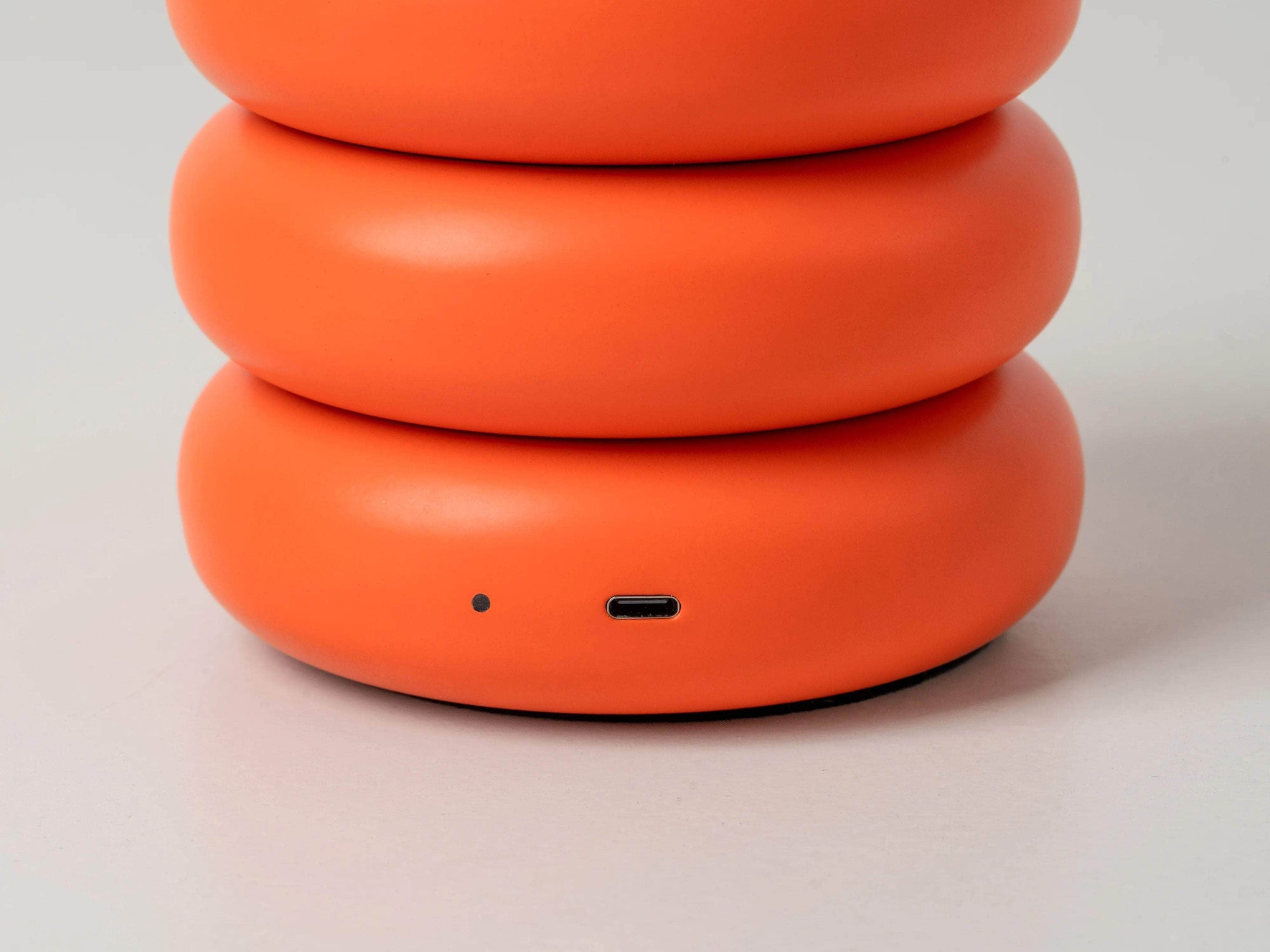 Peel orange cordless table lamp