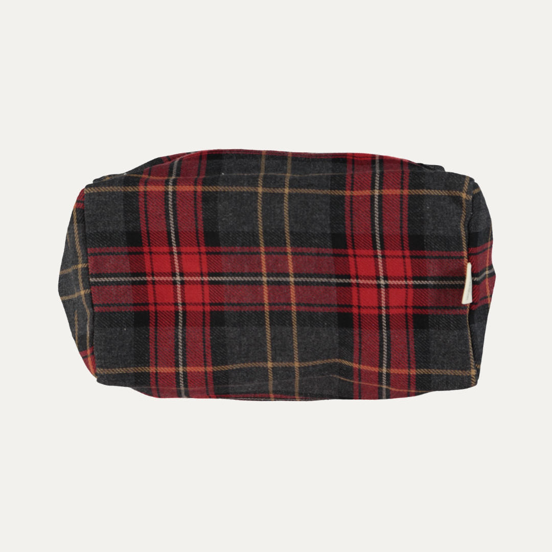 Dark Tartan Toiletry Bag