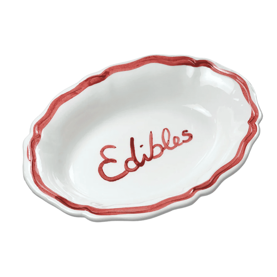 Oval Serving Dish “Edibles”