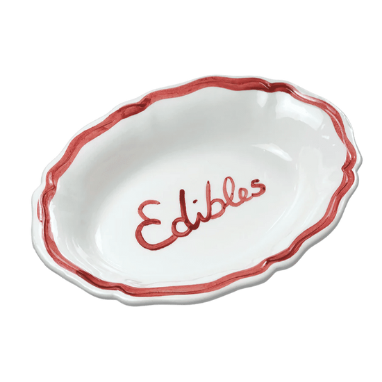 Oval Serving Dish “Edibles”