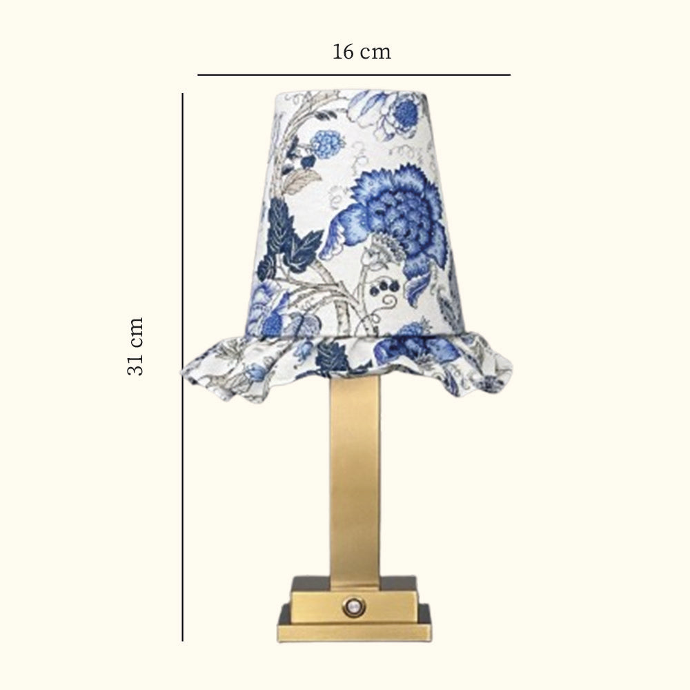 Philia Table Lamp Blue Flowers