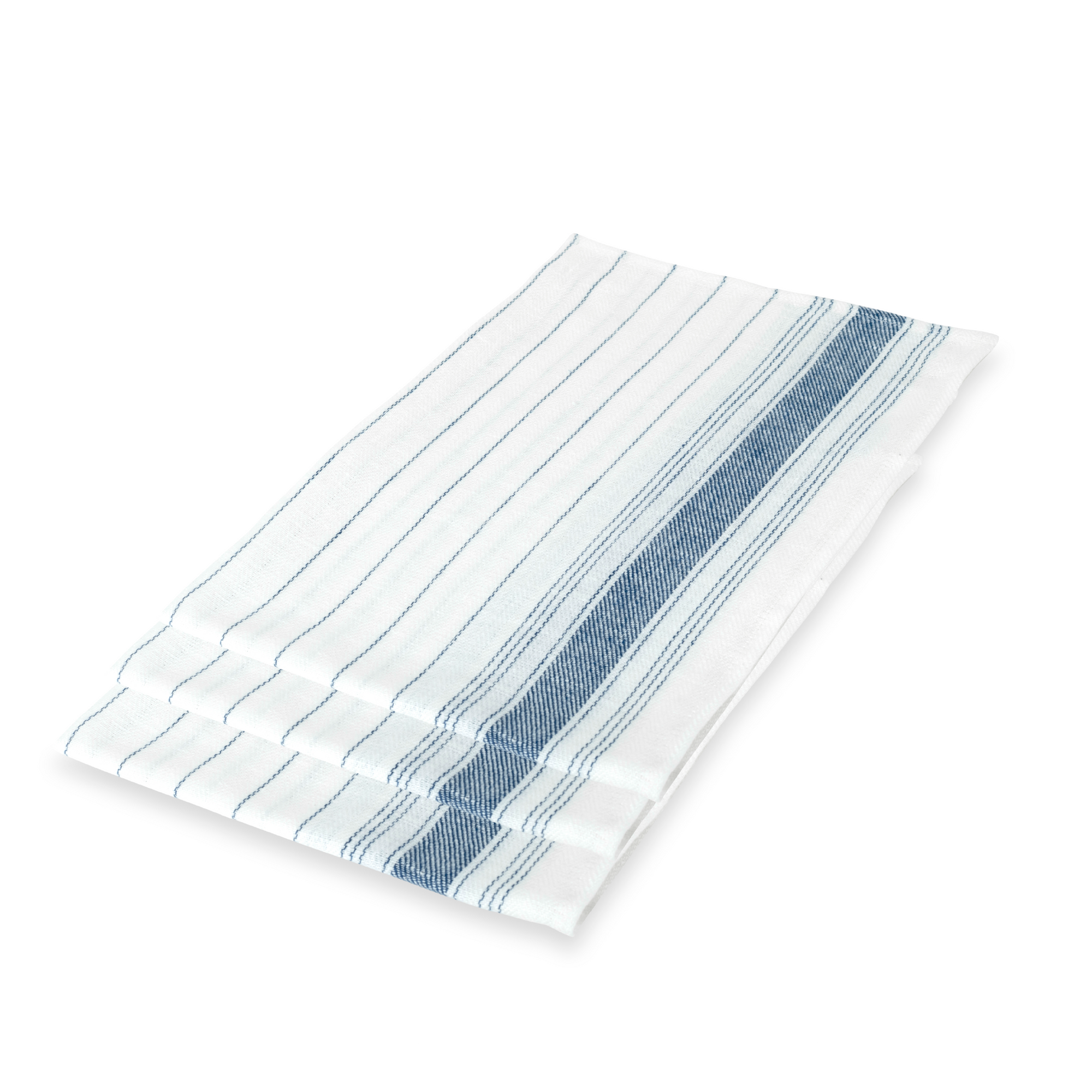 Set of 3 Kitchen Towels in French Blue
