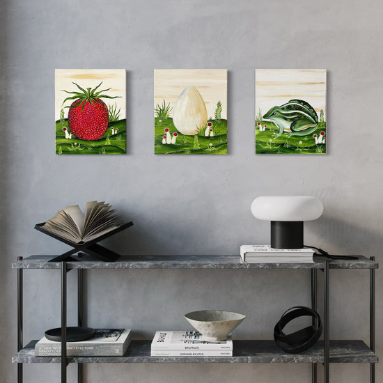 Draconian Egg Toad On Canvas Painting