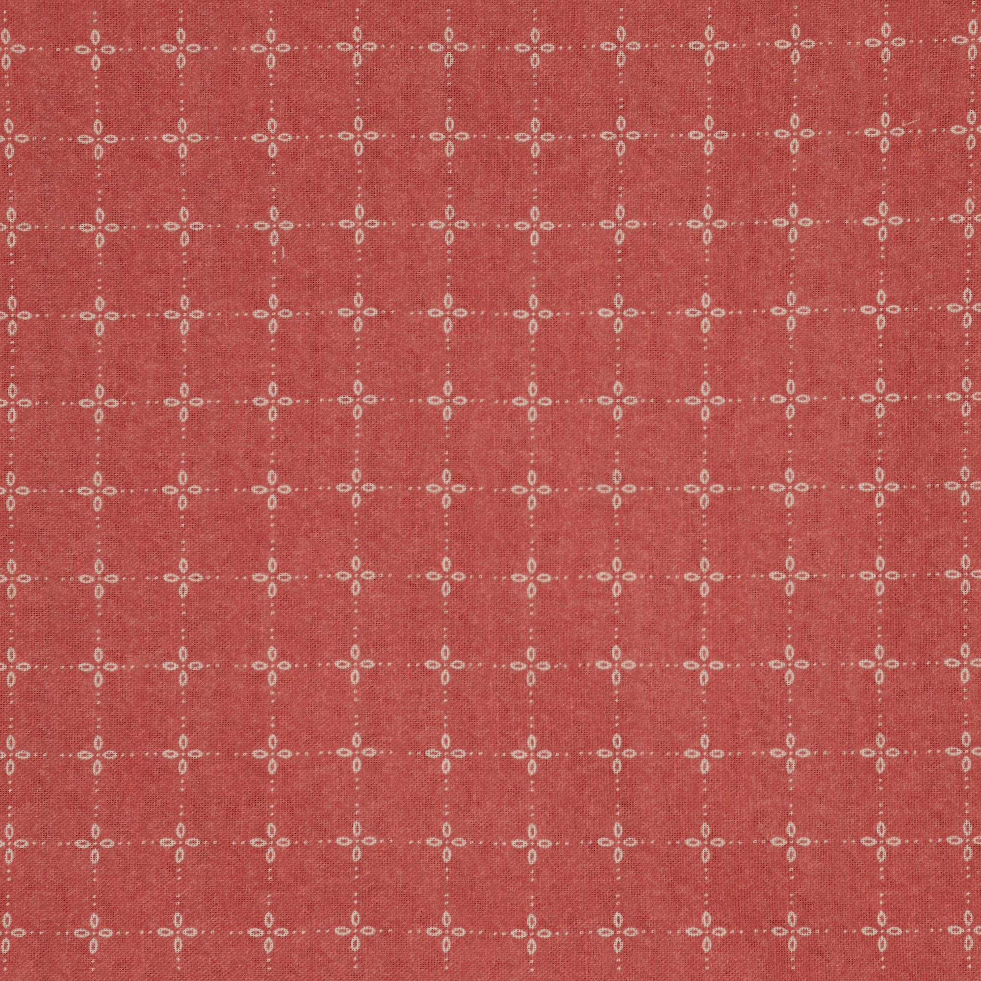Tiroler Check Fabric - Raspberry Red