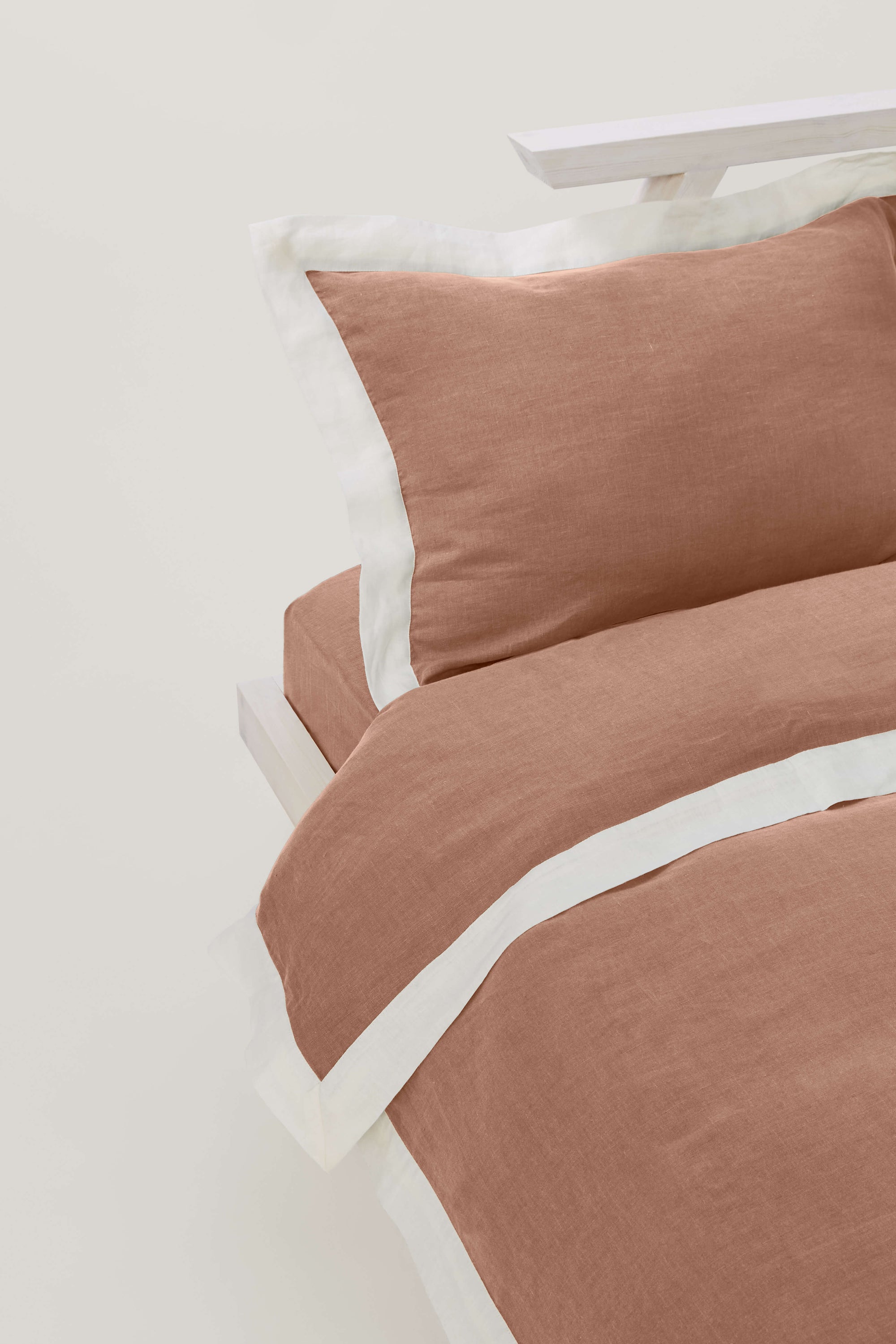 Linen Duvet Cover - Terracotta