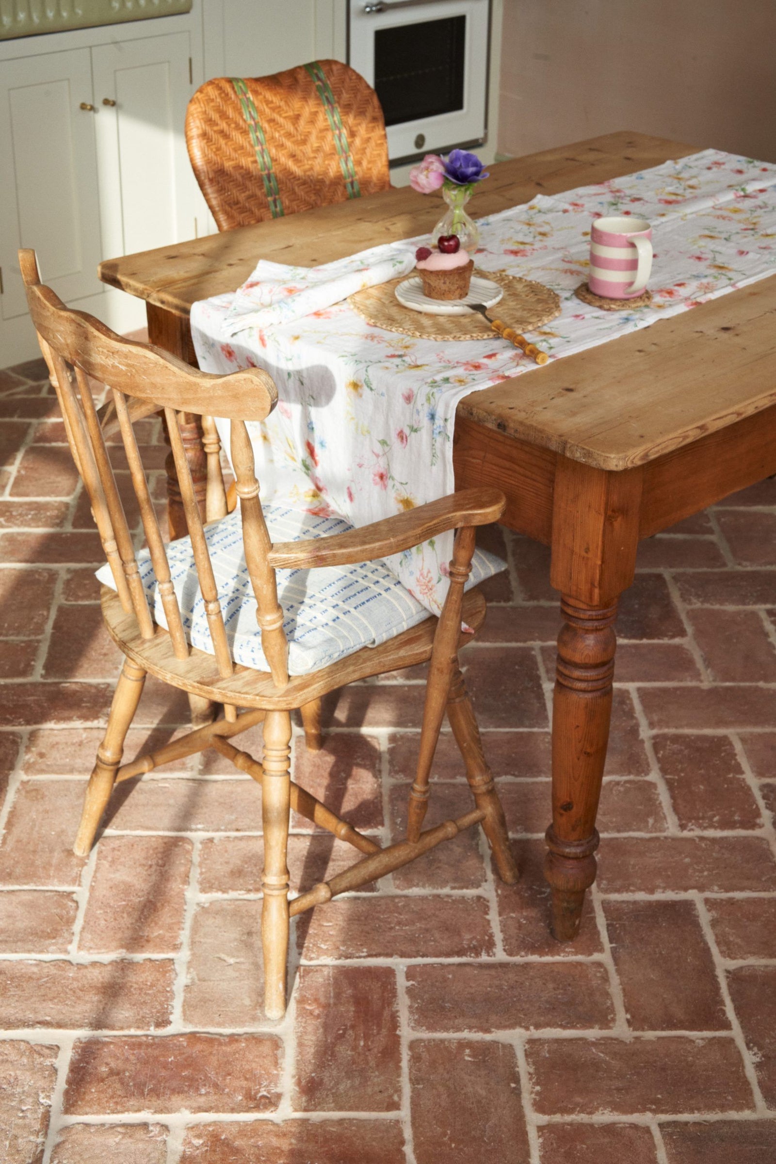 Pastel Meadows Linen Runner