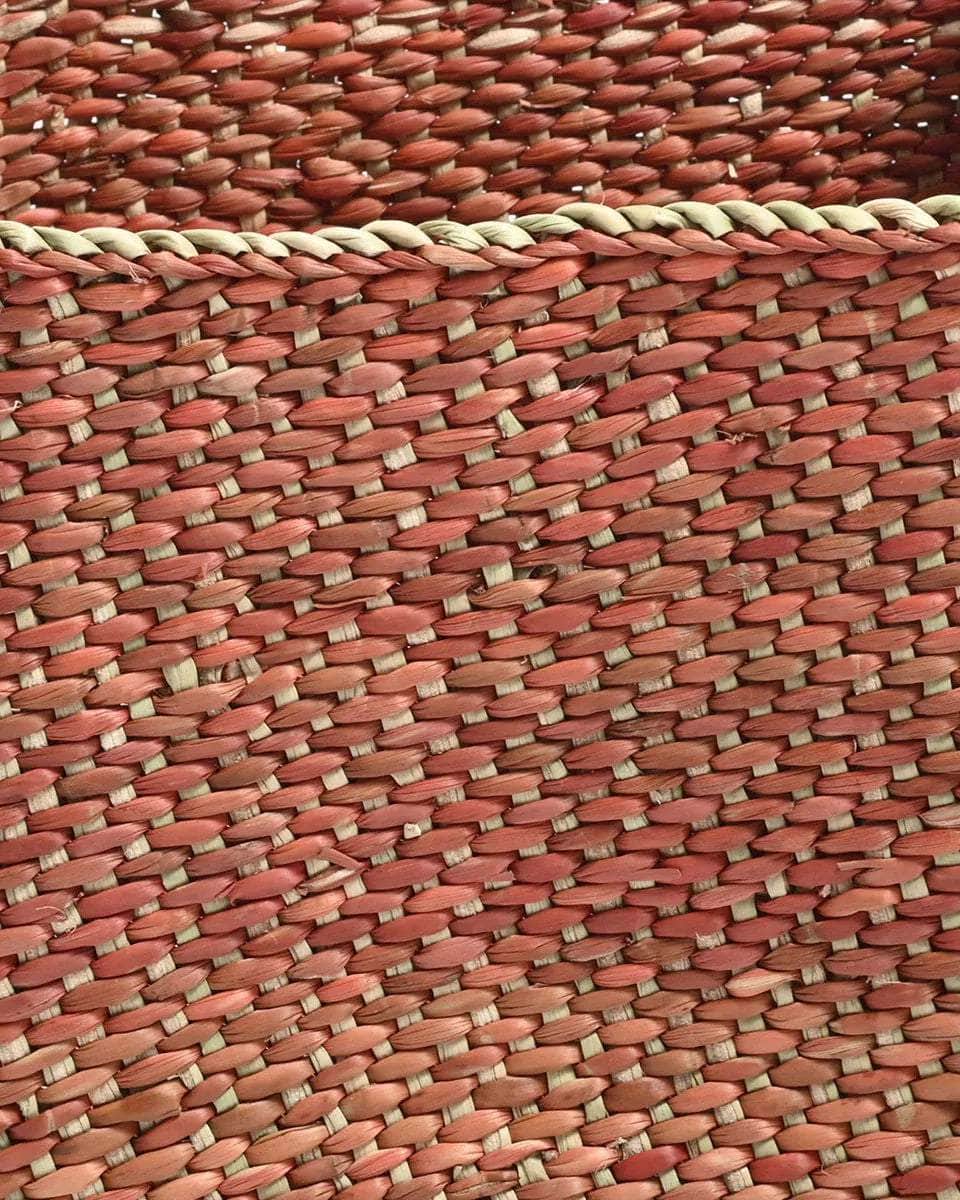 MANSA: Plain Rust Square Storage Baskets