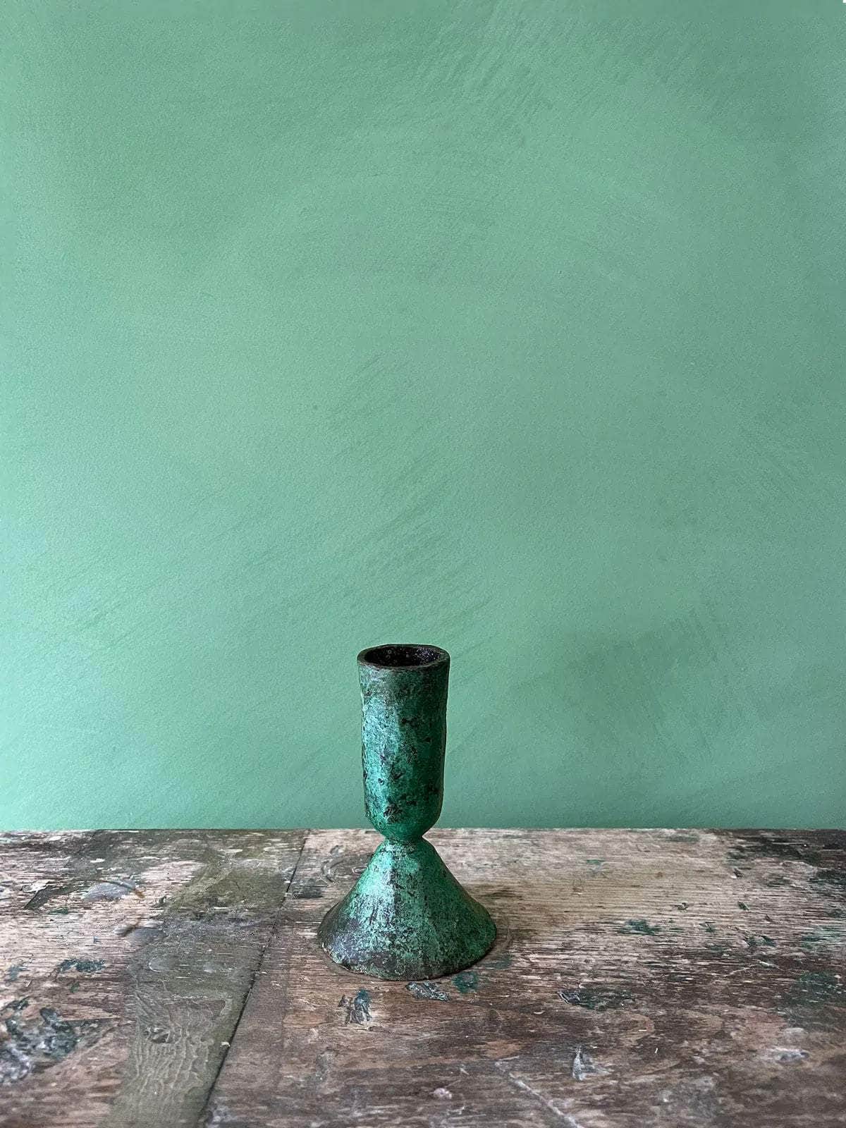Verdigris Candle Holder - Austen