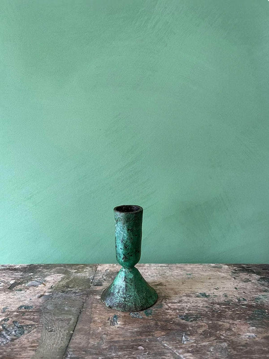 Verdigris Candle Holder - Austen