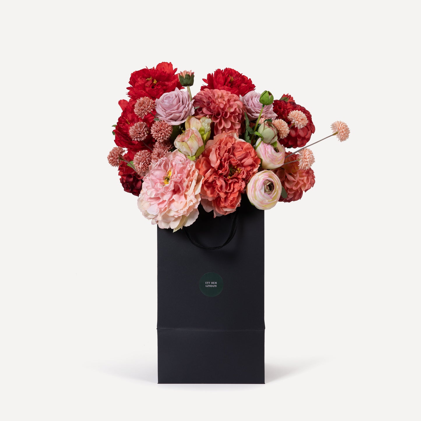 Forever - Faux Flower Arrangement - Reds & Pinks