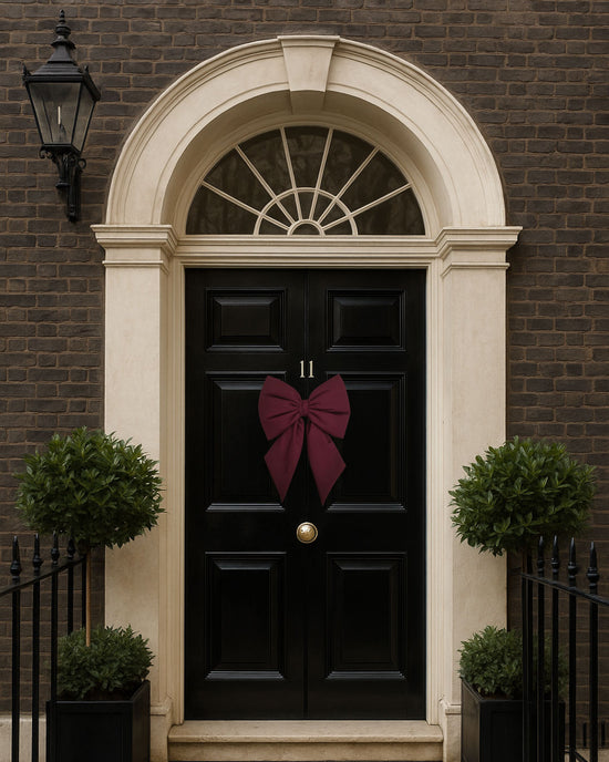 Oversize Door Bow Burgundy (35x50cm)