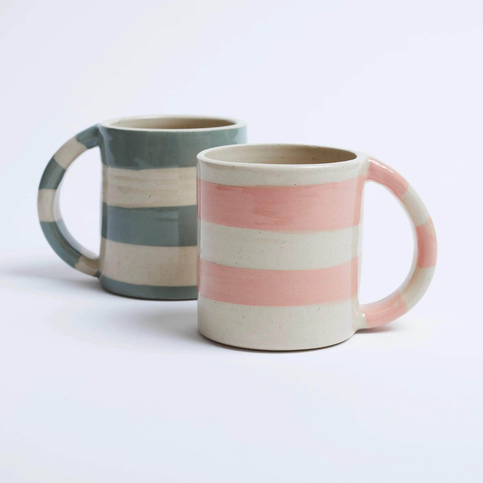 Duci Striped Mug Green