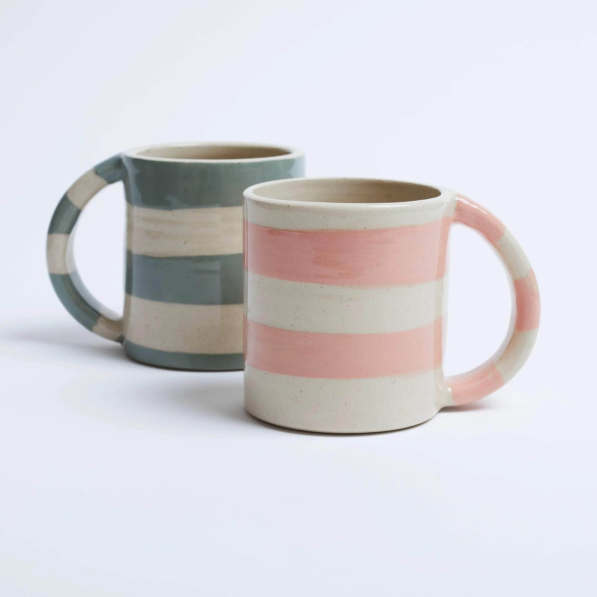 Duci Striped Mug Green