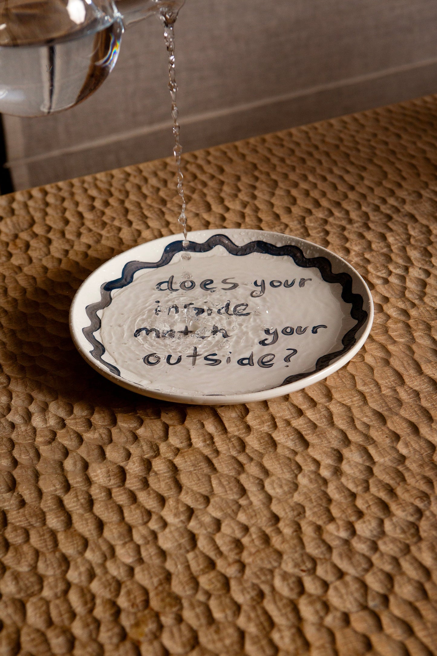 "Does Your Inside Match Your Outside" Plate