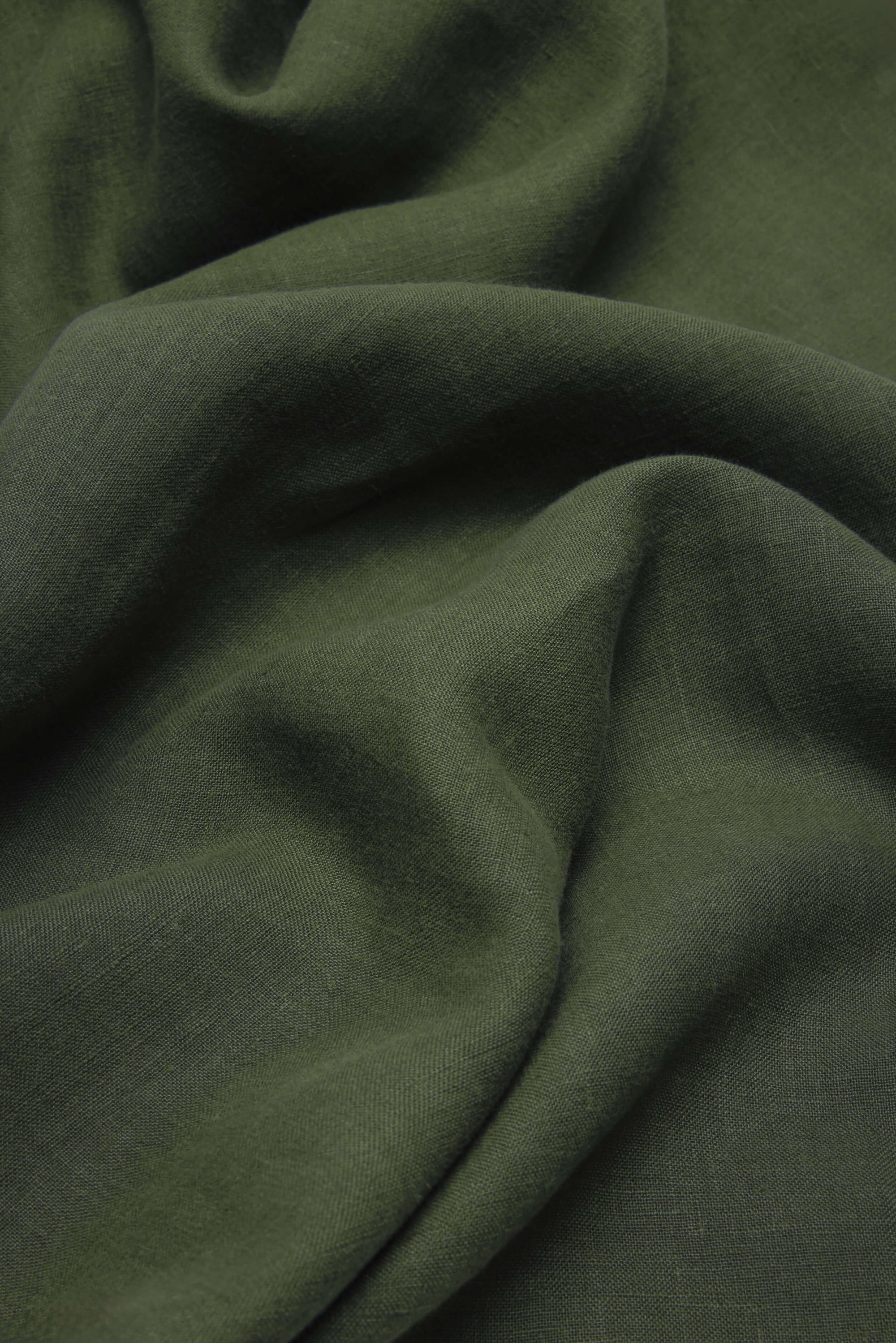 Linen Duvet Cover - Forest Green