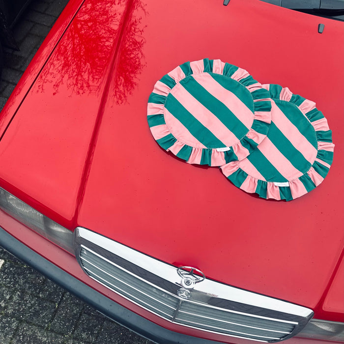 Darcy Placemat Green/pink -  set of 2