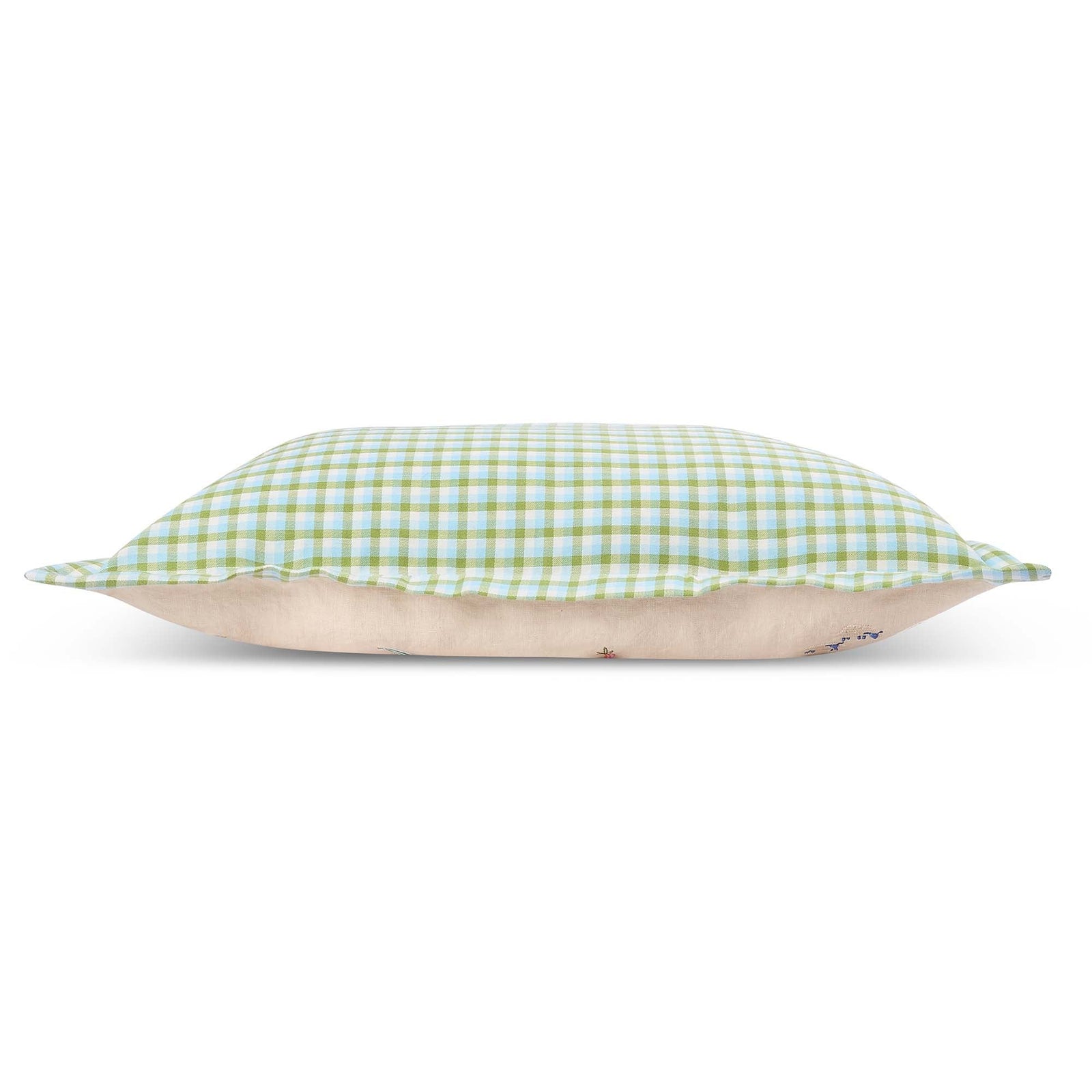 Embroidered Linen Scatter Cushion - Little Farm