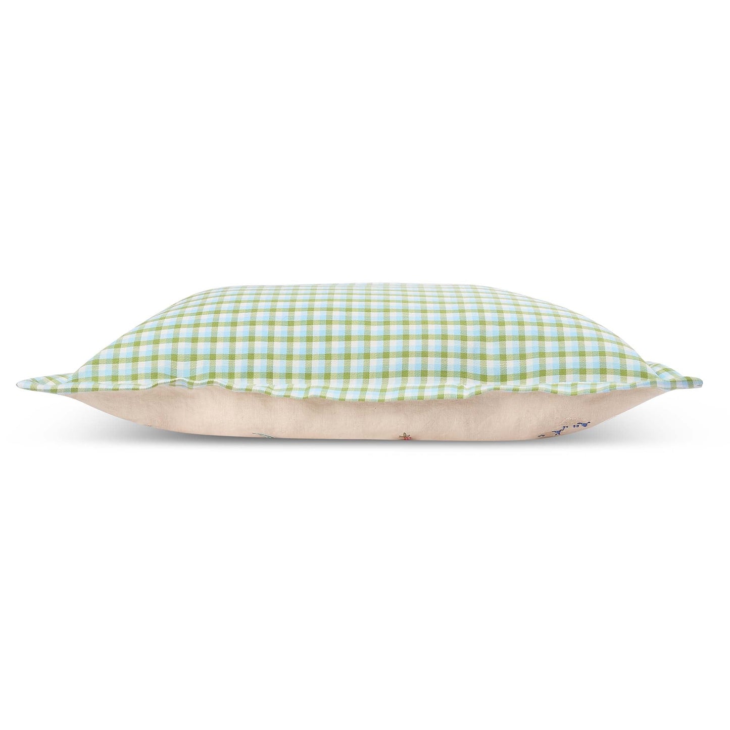 Embroidered Linen Scatter Cushion - Little Farm