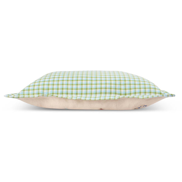 Embroidered Linen Scatter Cushion - Little Farm