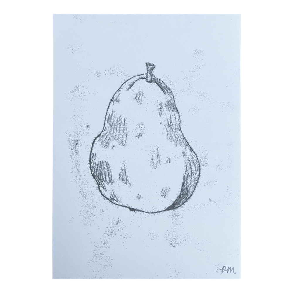 Pear Monoprint #5