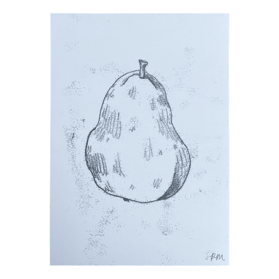 Pear Monoprint #5
