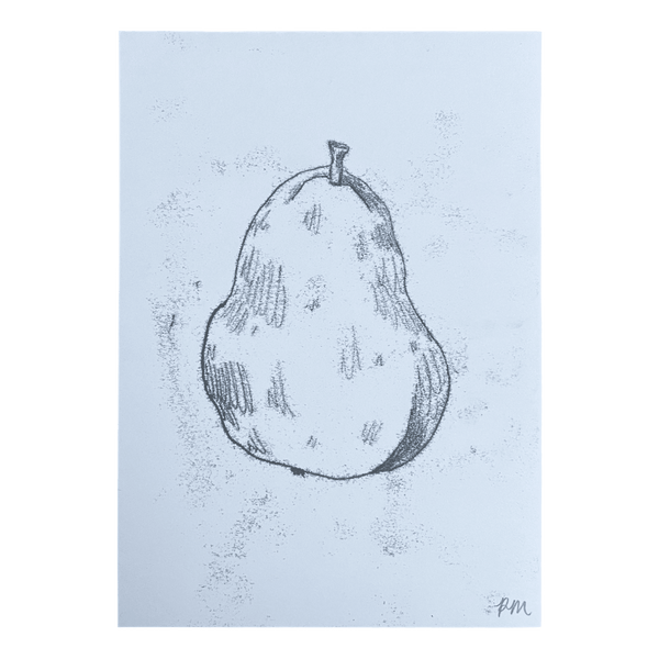 Pear Monoprint #5