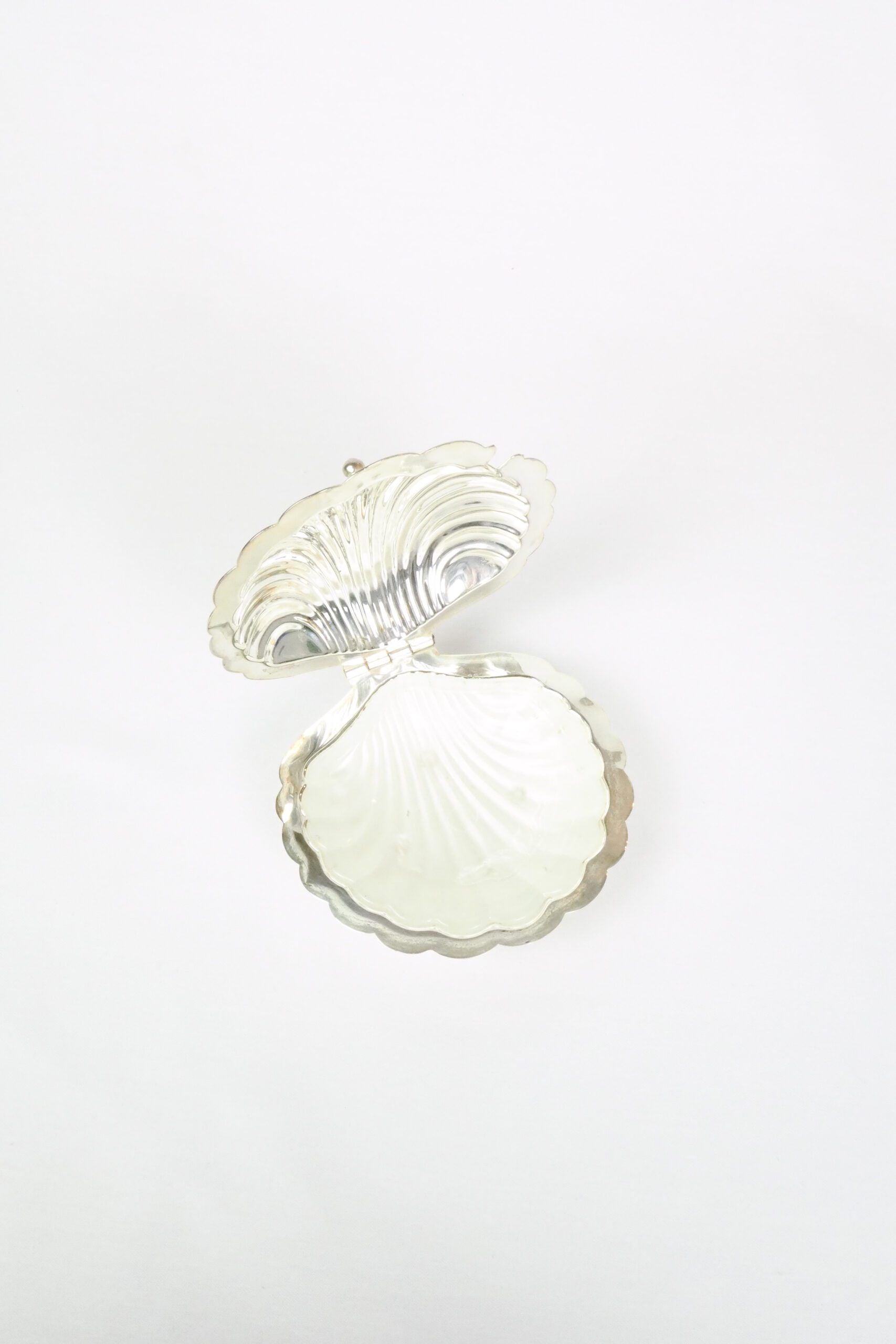 Vintage Silver Plate Shell Dish