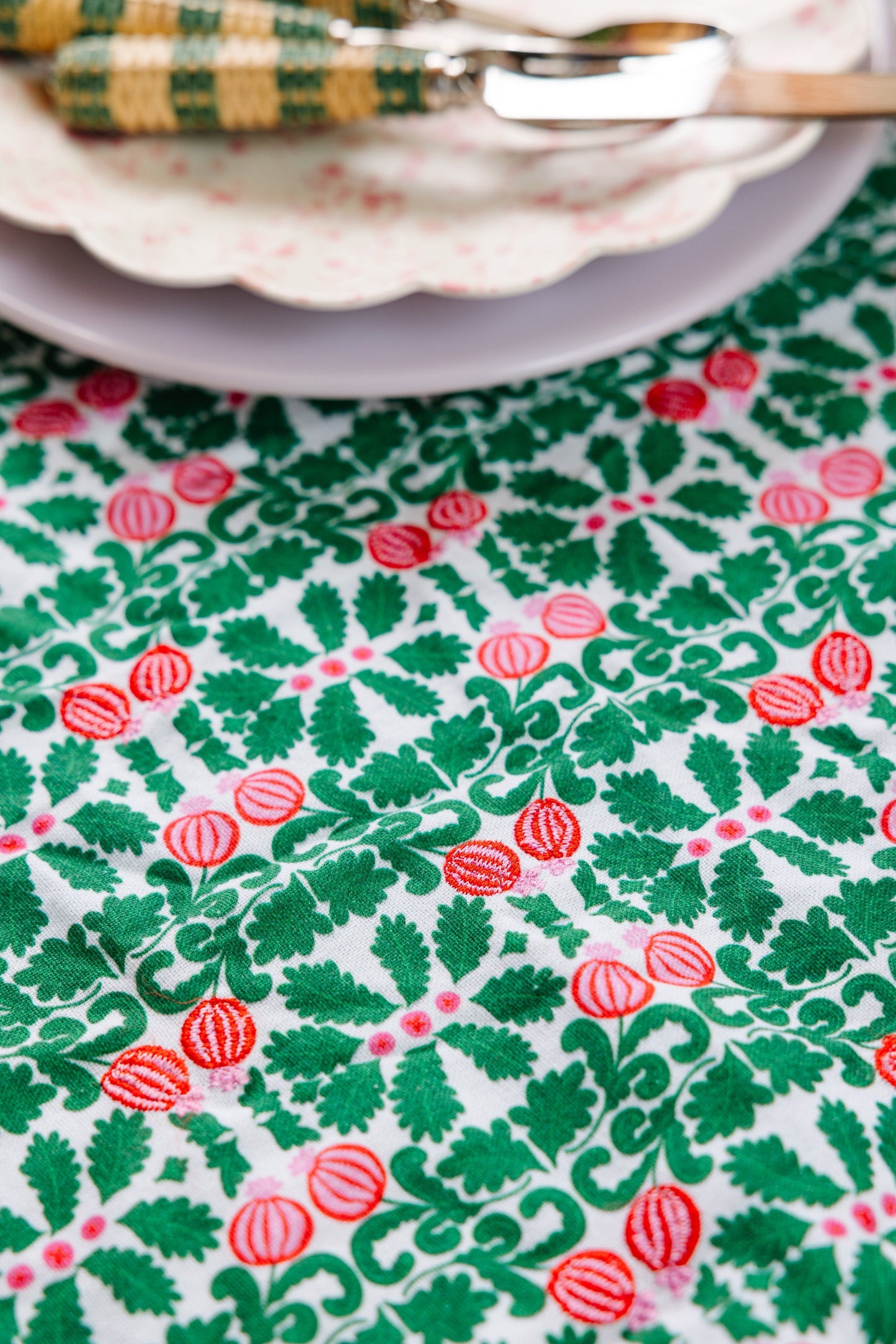 Pomegranate Round Tablecloth