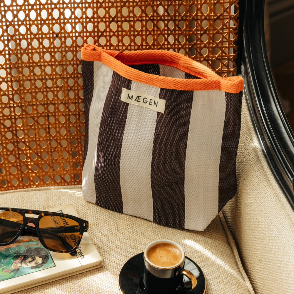 Pouch | Orange/ White/ Aubergine