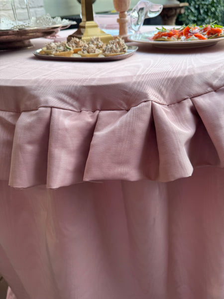 Party Tablecloth Pink Moiré