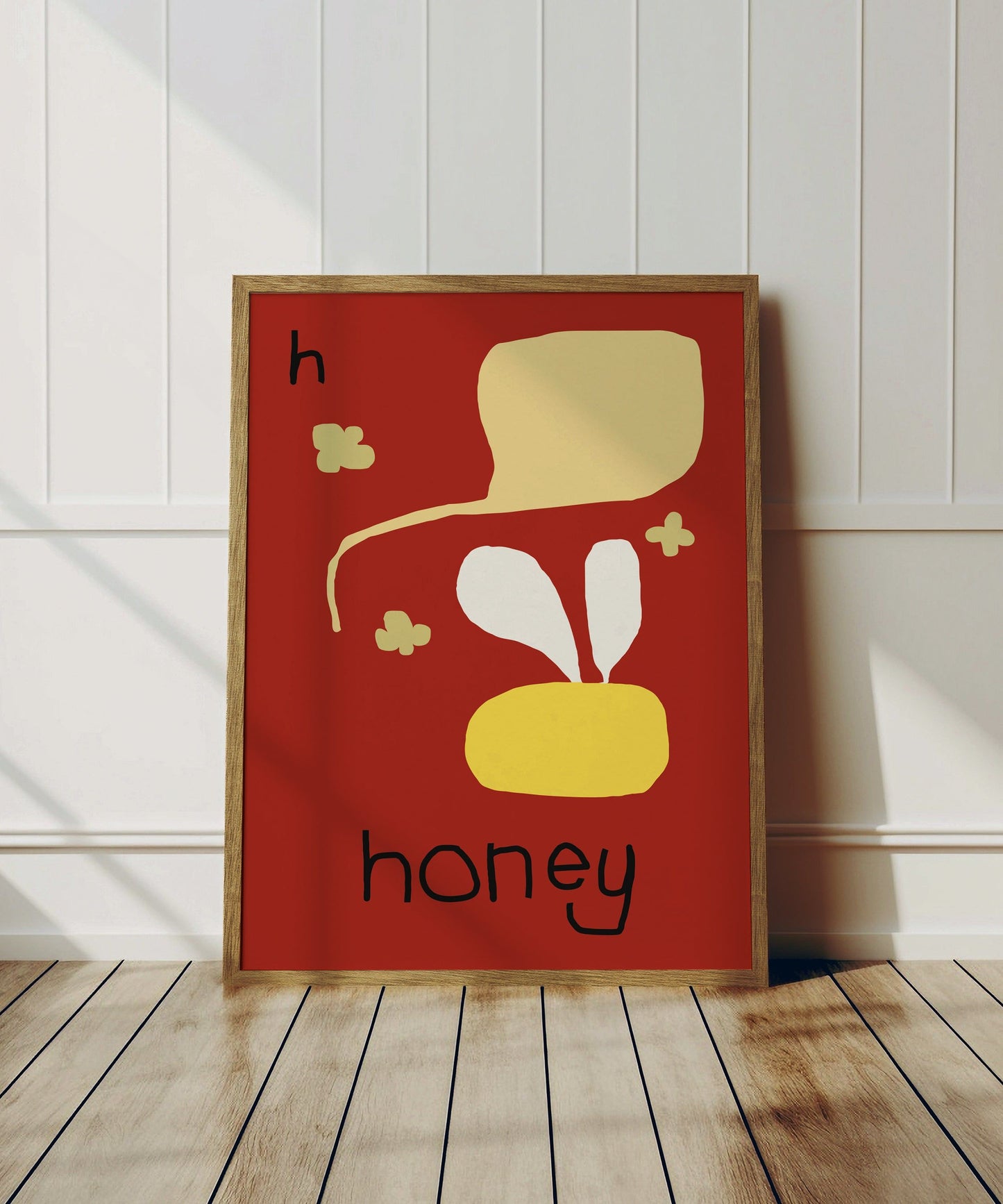 H for Honey Art Print