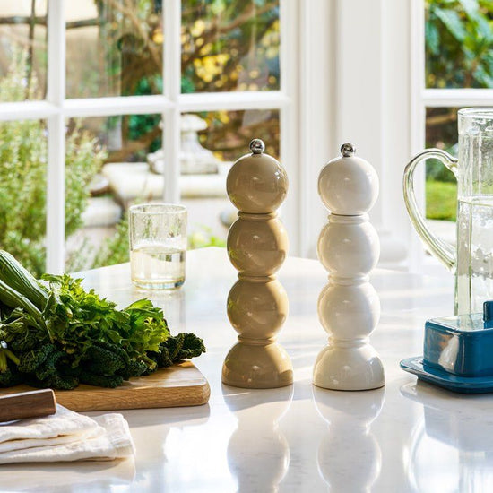 Cappuccino Bobbin Salt or Pepper Mill