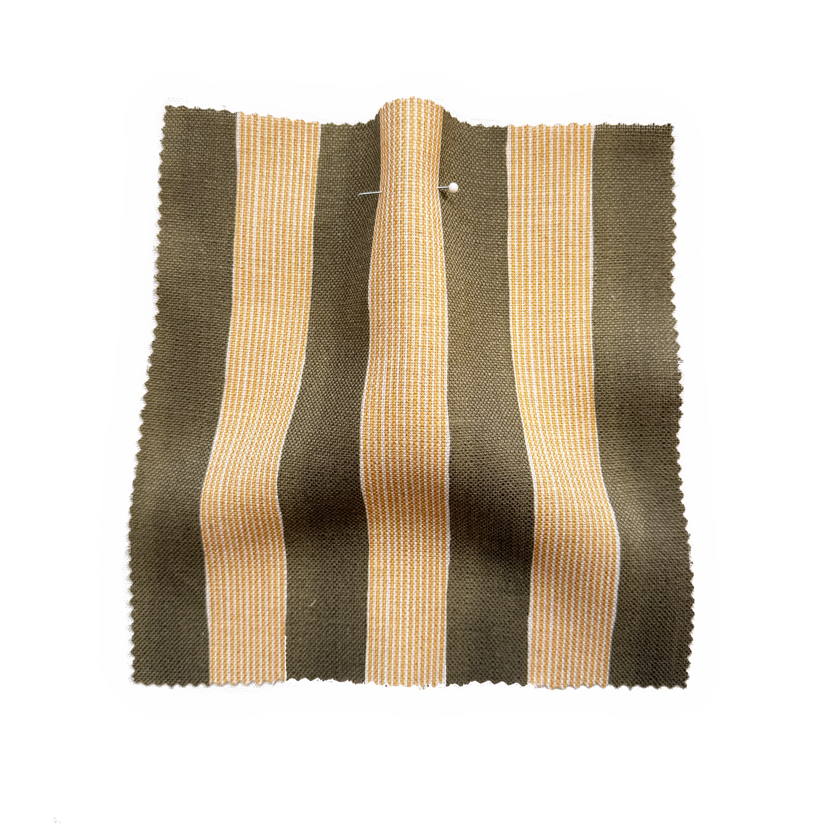 New Stripe Fabric - Moss