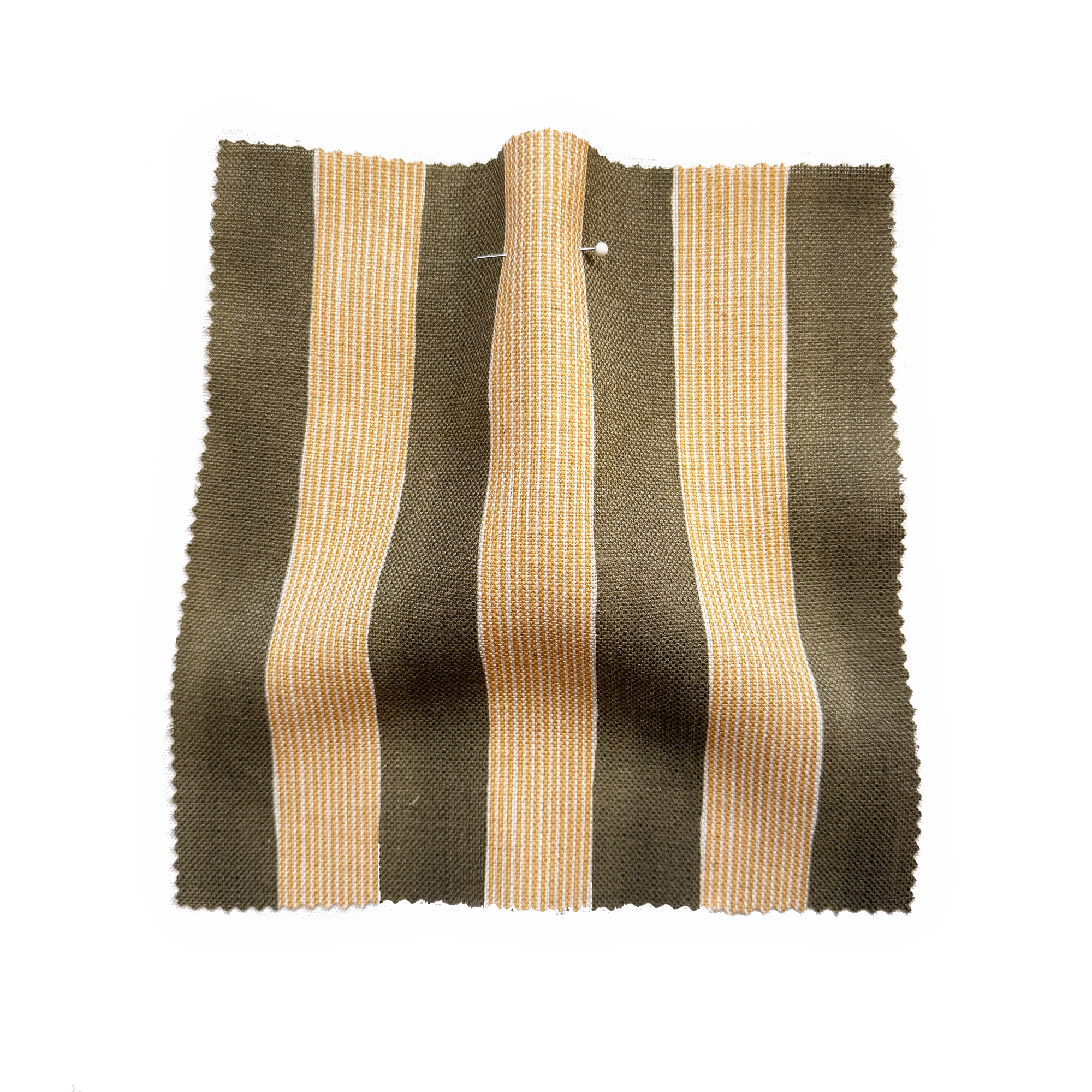 New Stripe Fabric - Moss