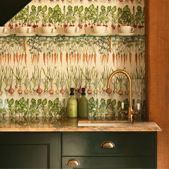 Veg Row Wallpaper