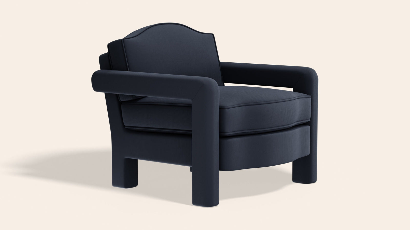 Elio Armchair, Prussian Linen