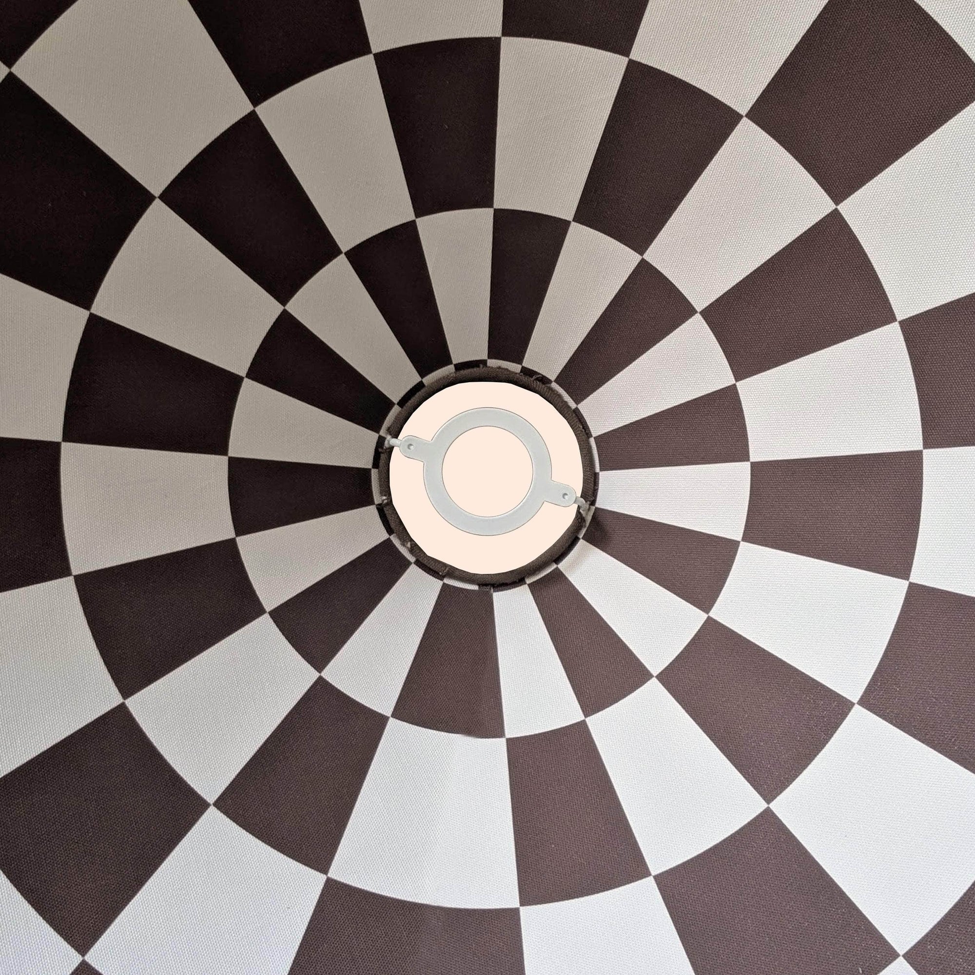 Bark Brown Checkered Cone Shade