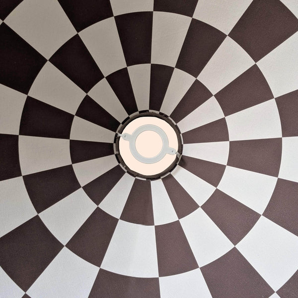 Bark Brown Checkered Cone Shade