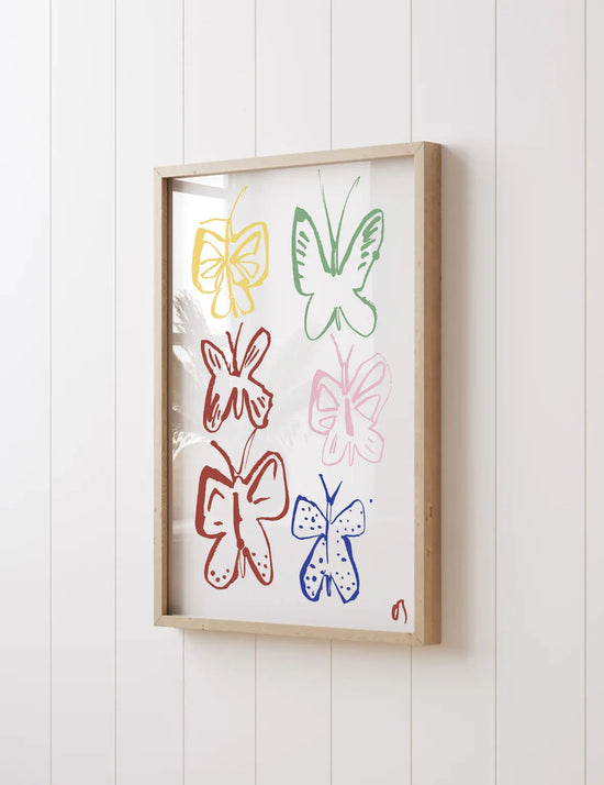 The Butterflies in Colour Print