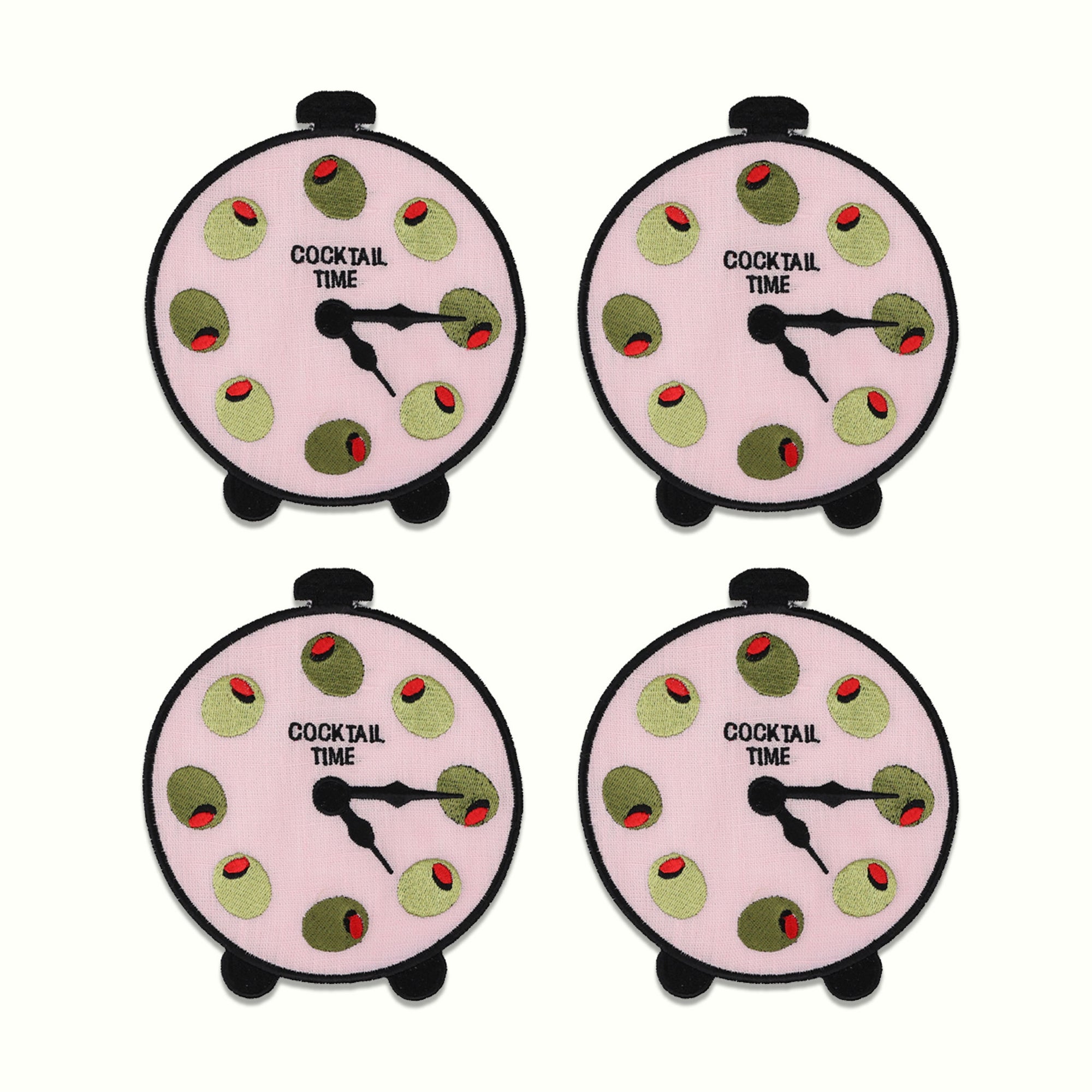 Cocktail Time Linen Cocktail Napkins