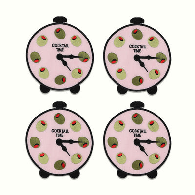 Cocktail Time Linen Cocktail Napkins