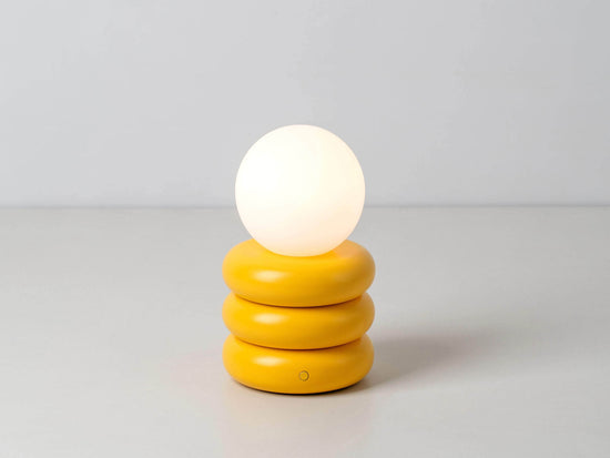 Yolk yellow cordless table lamp