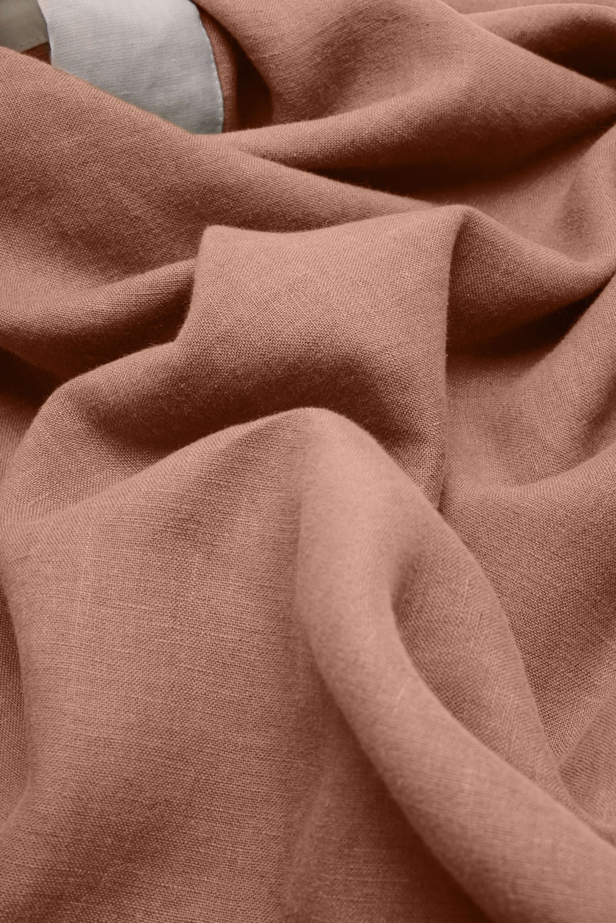 Linen Duvet Cover - Terracotta