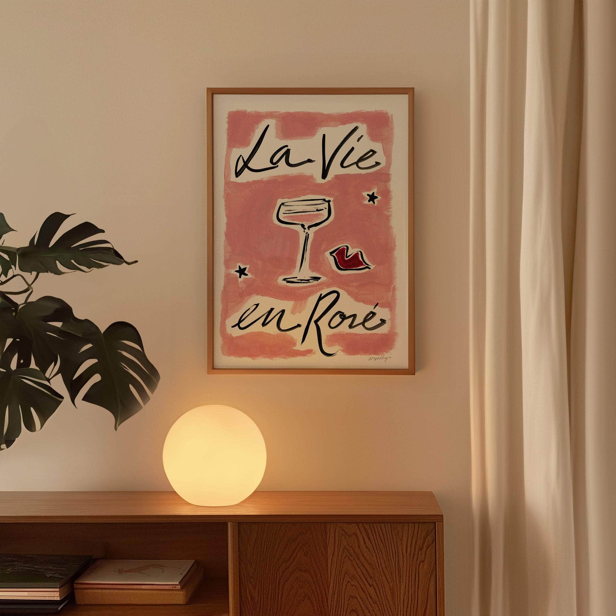 La Vie En Rosé Print