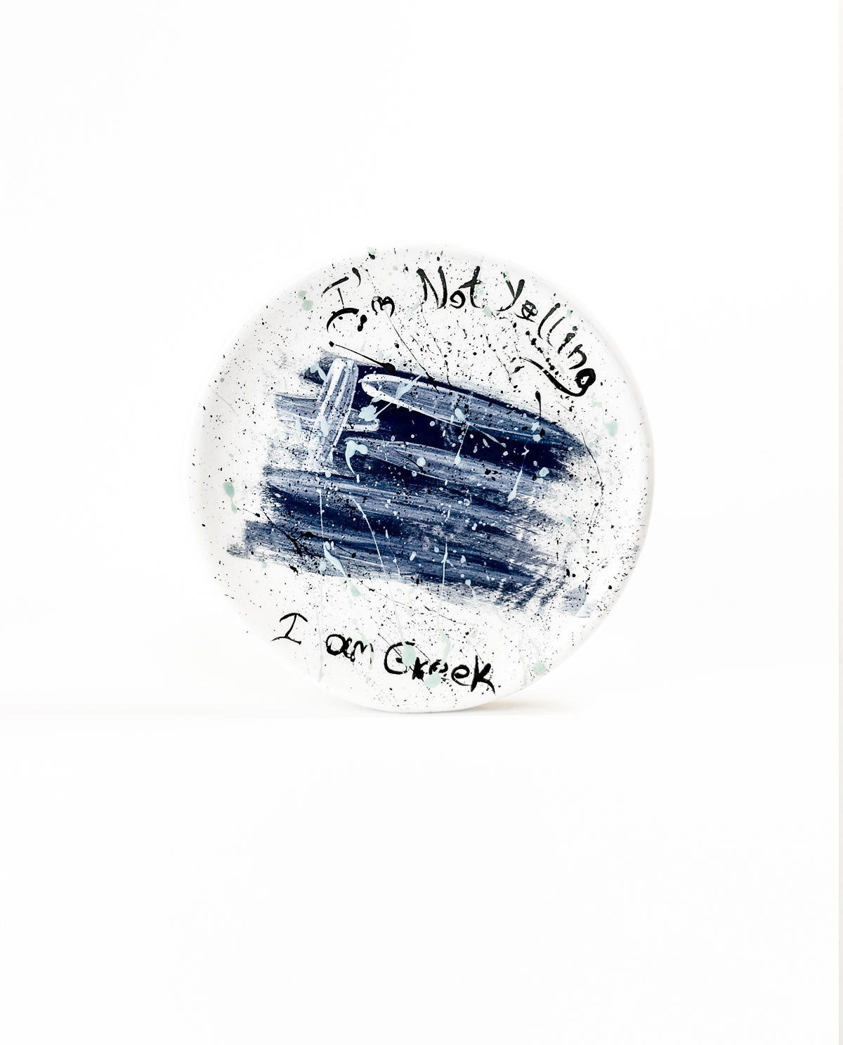 I AM GREEK - Hand Painted Ceramic Plates SET of 4-
