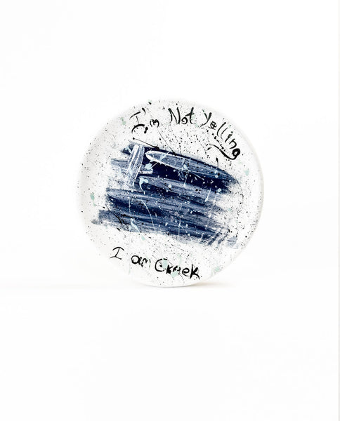 I AM GREEK - Hand Painted Ceramic Plates SET of 4-