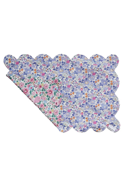 Reversible Scalloped Placemat Made With Liberty Fabric Betsy Blossom Pink