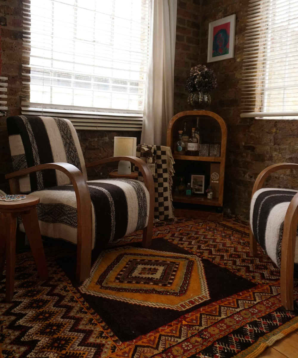 Vintage Moroccan Taznakht Rug 255/140 cm