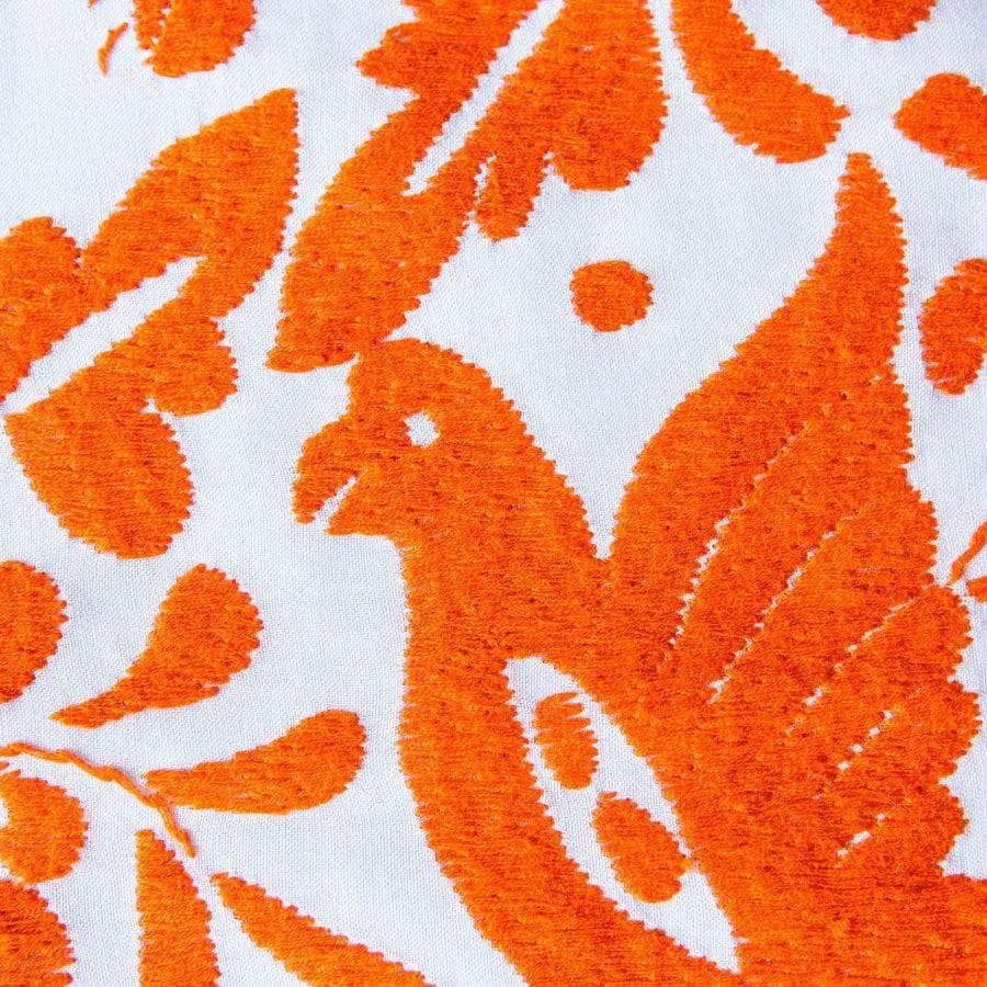 Embroidered Placemat - Orange